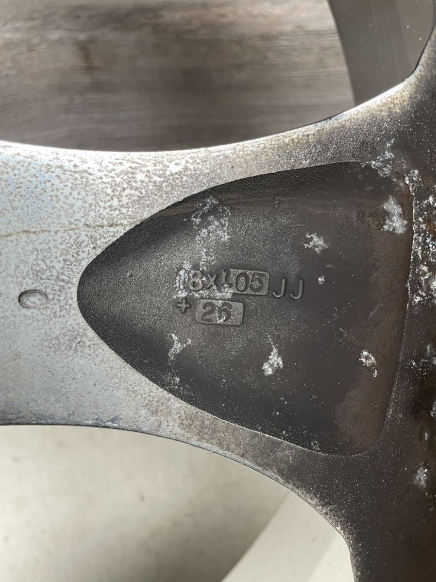 WORK VS-KF 18インチ 10.5J+26 Oディスク PCD114.3 メッキ 廃盤
