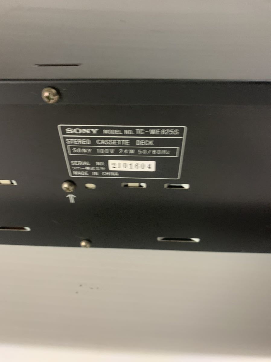 ソニー カセットデッキ TC-WE825S 整備動作品 SONY カセットデッキ TC