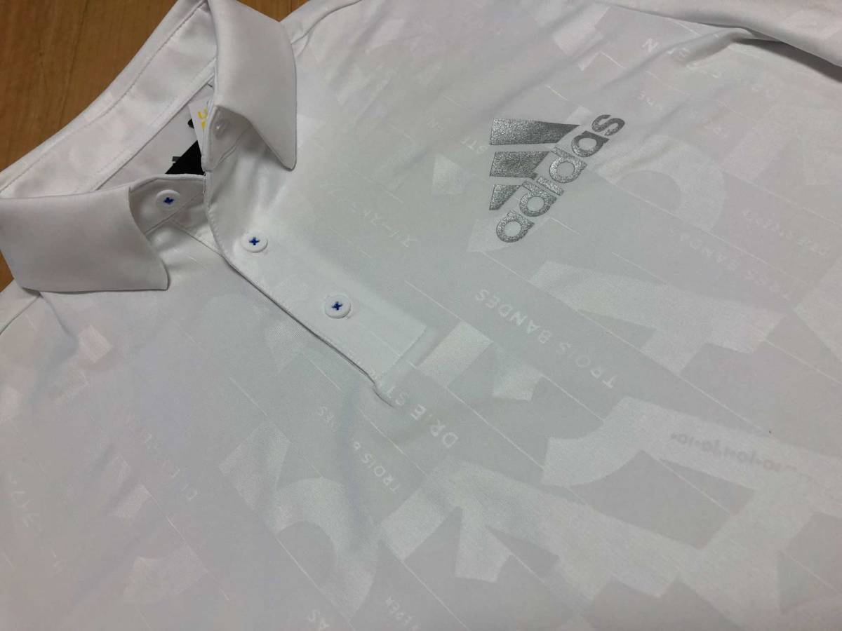 adidas Golf(アディダスゴルフ) エンボスプリント 半袖ボタンダウン
