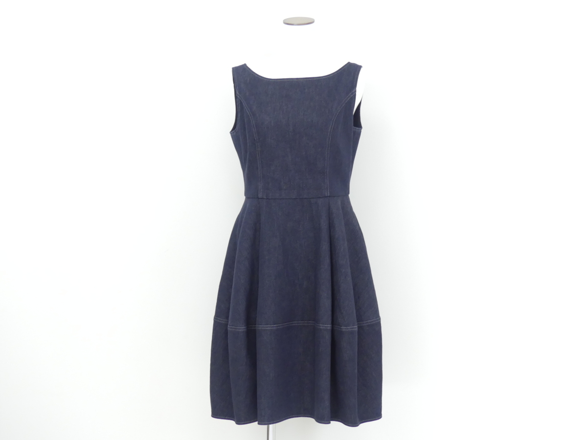 FOXEY NEWYORK ワンピース ドレス デニムバロン 42 インディゴ FOXEY NEWYORK ワンピース ドレス デニムバロン 42 インディゴ