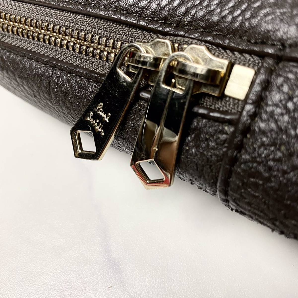 1円~【至極の逸品】Paul Smith ポールスミス PVC レザー メンズ ボディ 