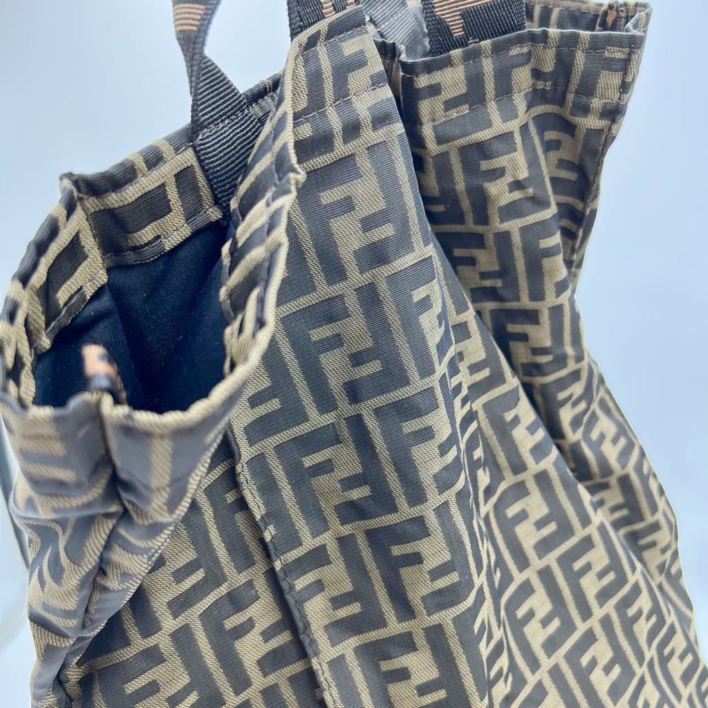 1円〜レア品 FENDI フェンディ ズッカ キャリーバッグ ナイロン
