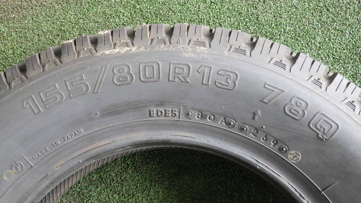 155/80R13 2本SET スパイクタイヤ ほぼ未使用品 (中古品)｜売買された 