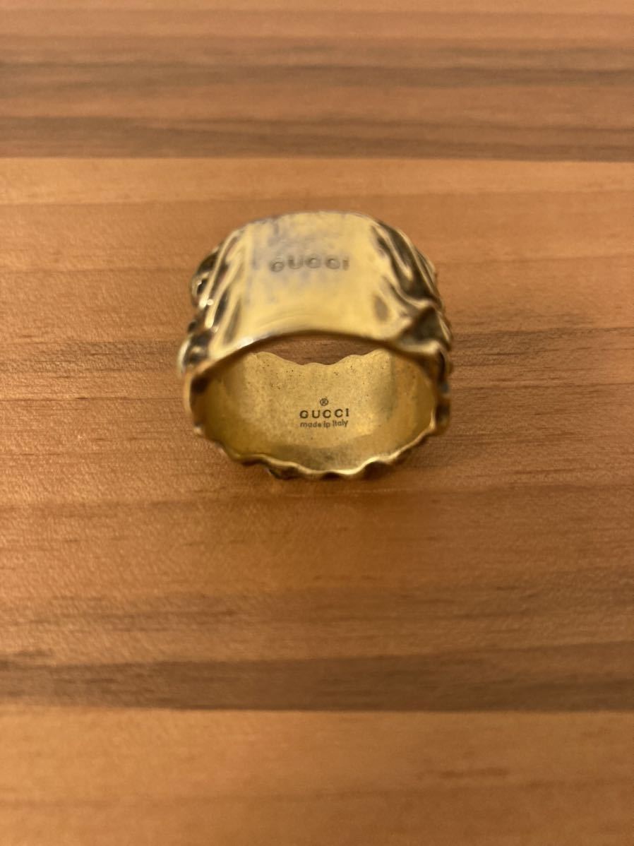 GUCCI グッチ リング ライオン 鬣 Lサイズ ゴールド ヘッド (イエロー