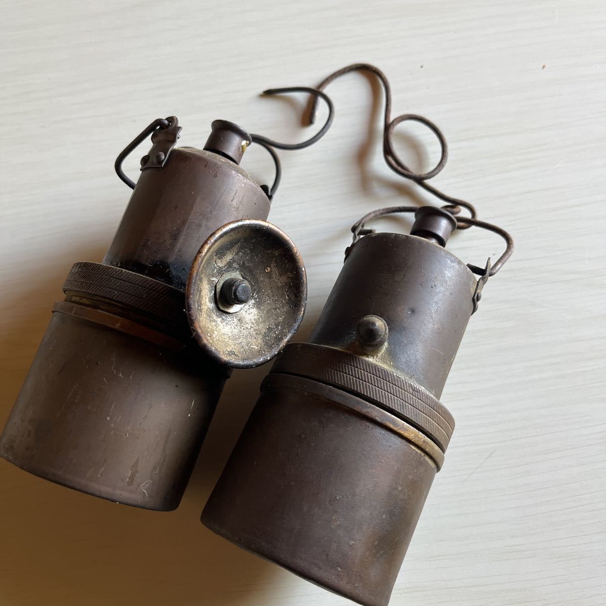 カーバイトランプ 真鍮製 アセチレンランプ 昭和レトロ ランタン