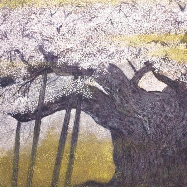 伊藤嘉晃 『淡墨桜』 リトグラフ（石版画）中古送料込み Yahoo
