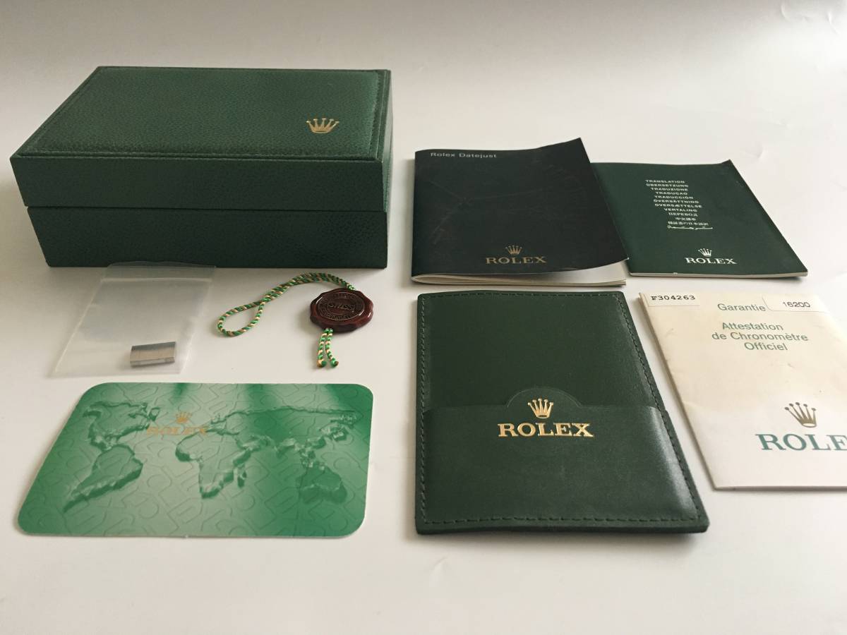 C*須様 ROLEX ロレックス 時計ケース空箱 付属品　コマ　保証書など ① ROLEX ロレックス DICKSON WATCH datejust 空箱 保証書 コマ付き