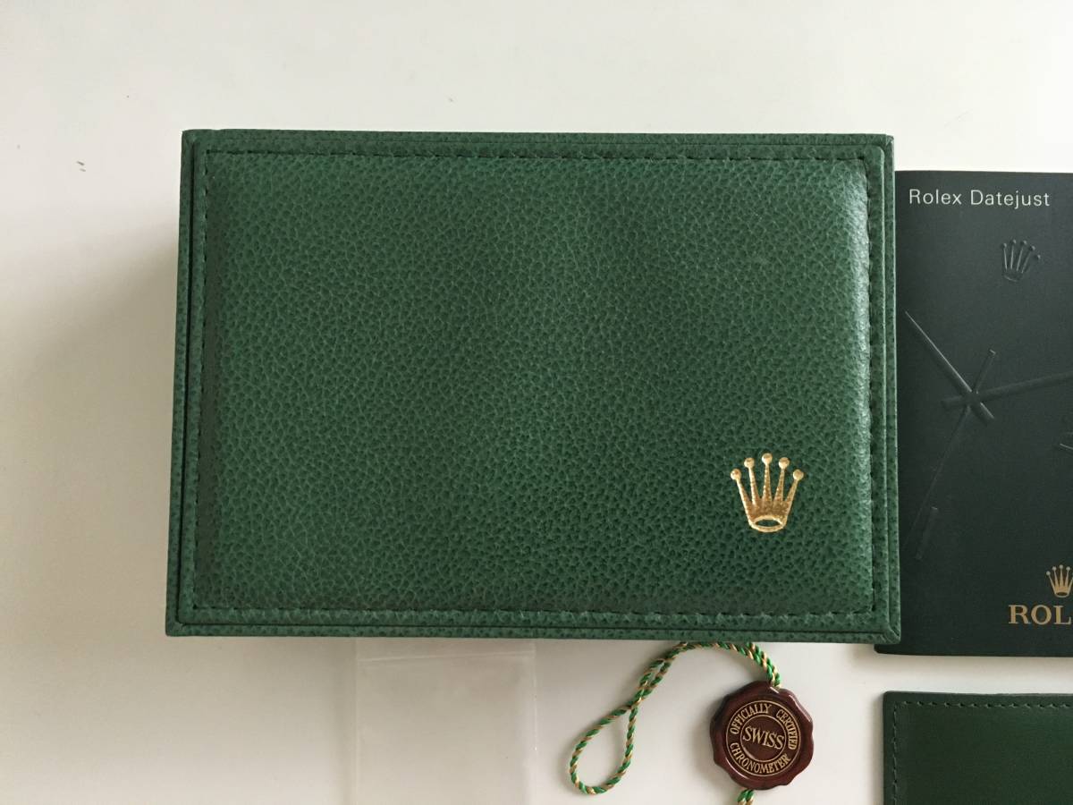 ① ROLEX ロレックス DICKSON WATCH datejust 空箱 保証書 コマ付き