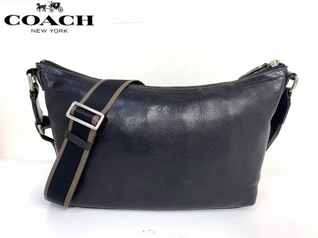1円スタート！ コーチ メンズ COACH レザー クロスボディー