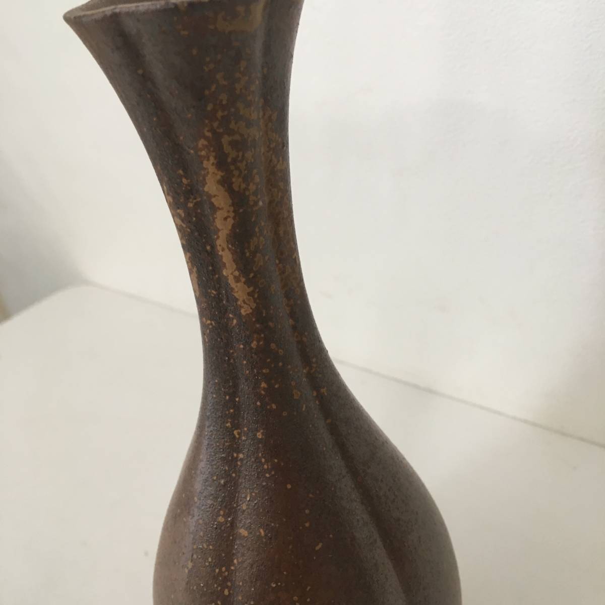 備前焼 花器/花入れ/花瓶/一輪挿し シンプル 生け花長持ち備前焼：D679