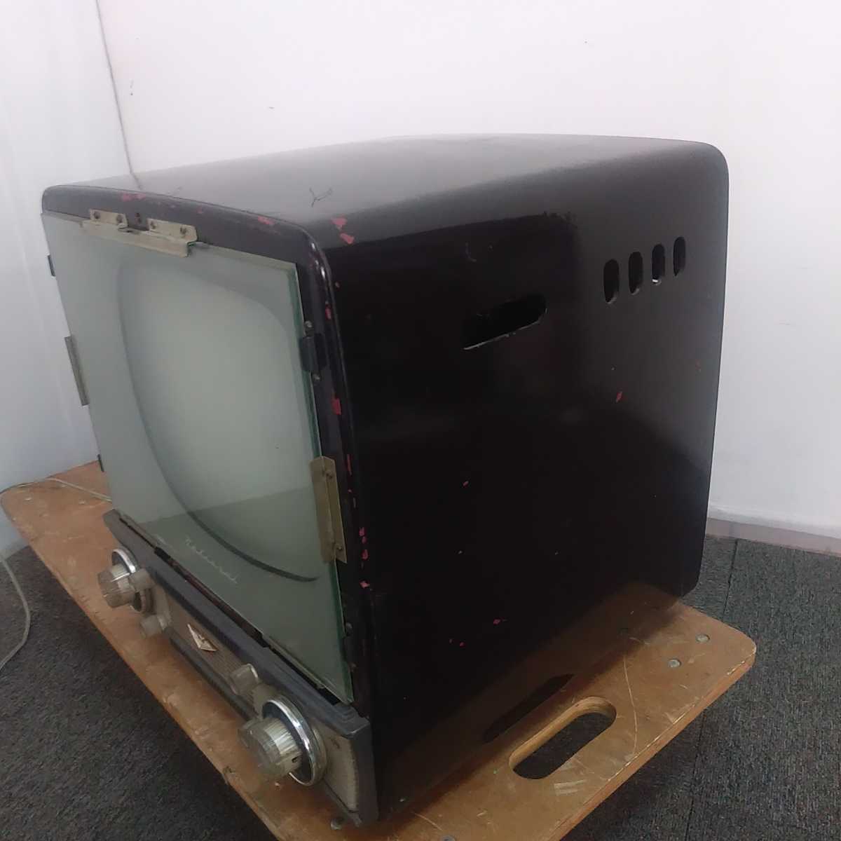 ナショナル テレビ 真空管 昭和レトロ アンティーク 白黒テレビ 