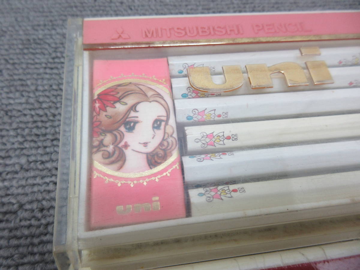 M【7-25】○12 文具店在庫品 三菱鉛筆 uni ユニ 少女 HB 3ダースまとめ