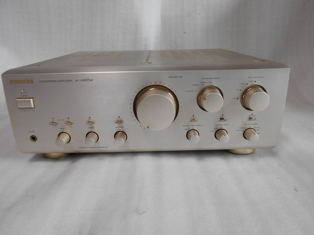 SANSUI AU-α607XR プリメインアンプ メンテナンス済 一般 アンプ