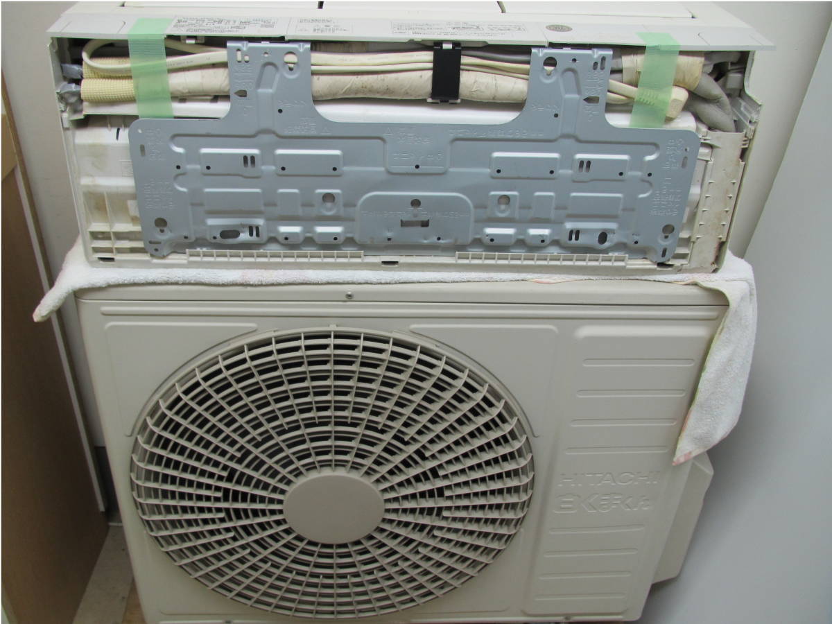 ☆中古 日立 ルームエアコン 2018年 RAS-X56H2 取外し後未清掃 ジャンク扱いで！5.6kw 単相200v ステンレスクリーン白くまくん_10