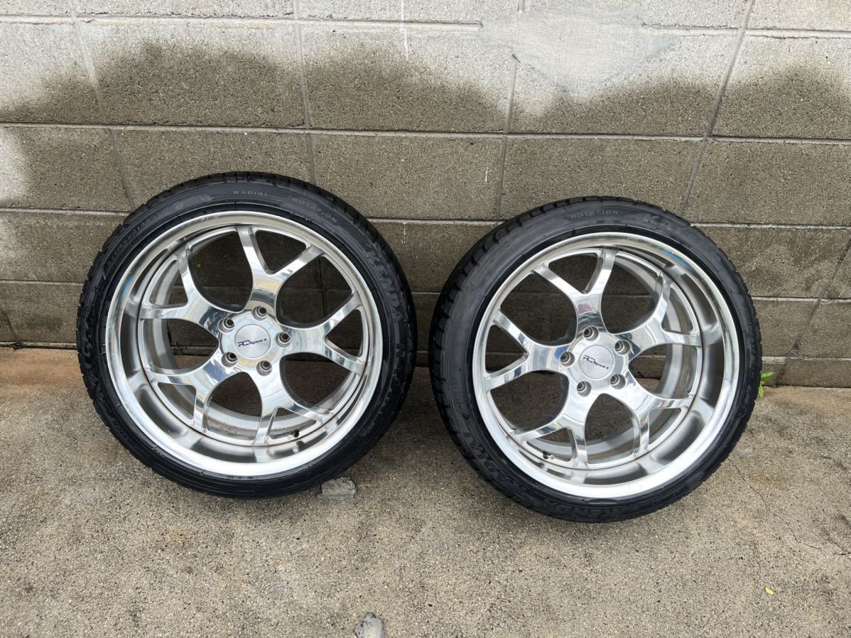 R40721 社外品 アルミ 2本 18×10J+40 5H 7j 18インチ 車用ホイール +40