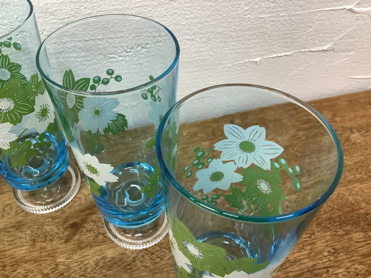 昭和レトロ 花柄 グラス 中古品 食器 | メルカリ - レトロ 薔薇の