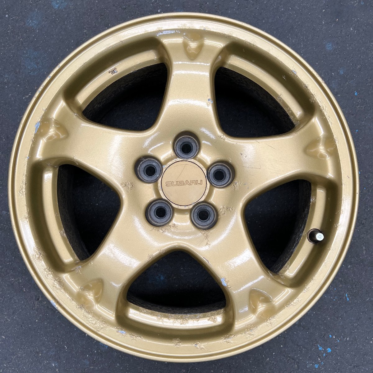 純正ホイール1本 インプレッサWRX GC8 STi 16×7JJ +53 100 5穴(純正品 