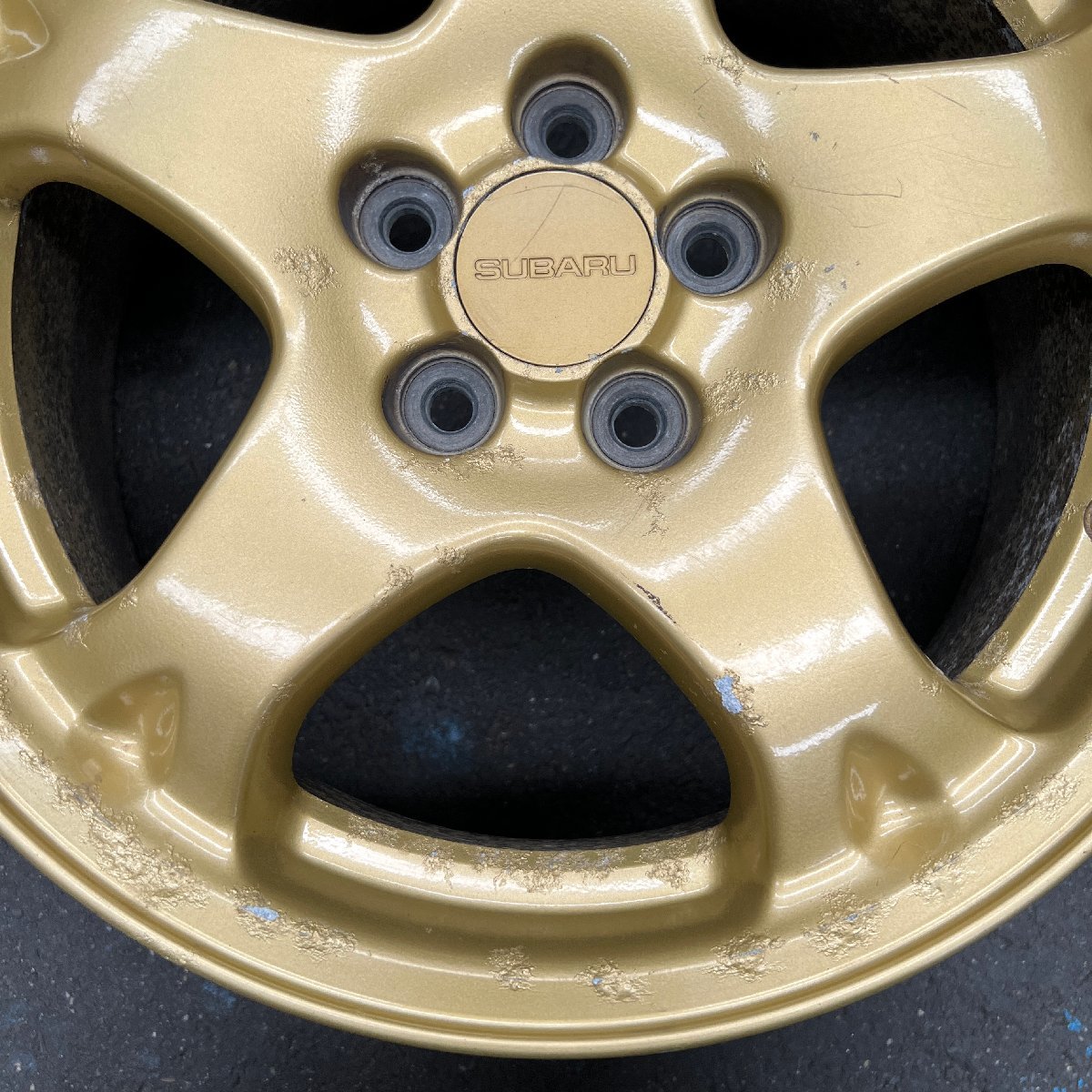 純正ホイール1本 インプレッサWRX GC8 STi 16×7JJ +53 100 5穴(純正品 