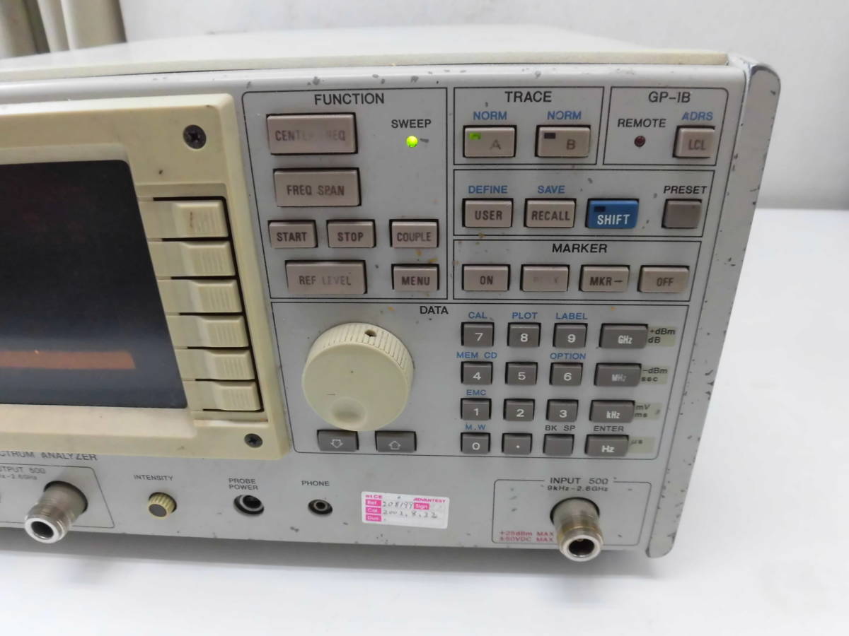ADVANTEST R3361A スペクトラムアナライザ ADVANTEST アドバンテスト R3361A SPECTRUM ANALYZER スペクトラム
