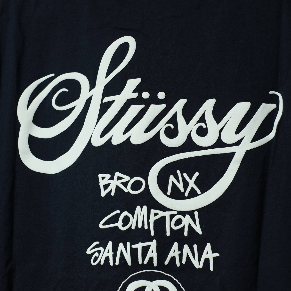 STUSSY 25周年 WORLD TOUR Tee 第1弾 Lサイズ ネイビー ワールドツアー 