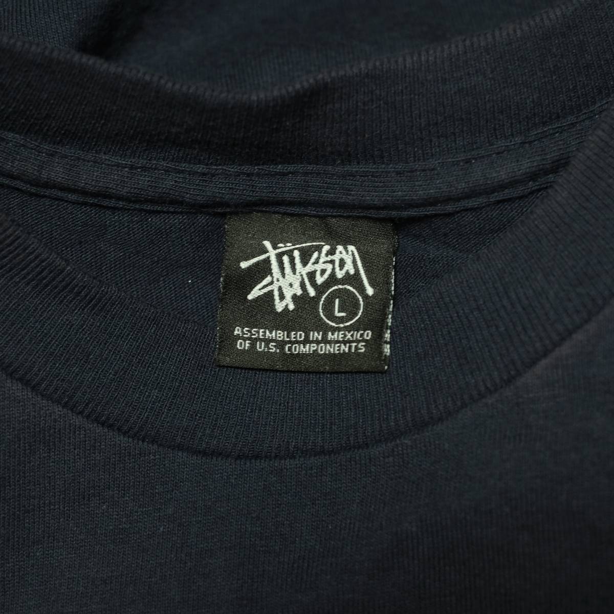 STUSSY 25周年 WORLD TOUR Tee 第1弾 Lサイズ ネイビー ワールドツアー 