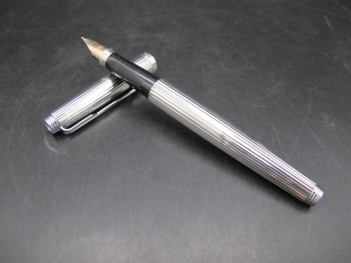 パーカー 万年筆 PARKER USA ペン先14K 30u シルバーカラー STERLING