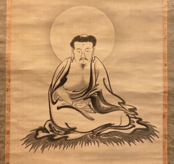 古仏画】河島雪亭(尚明）如来図 絹本 肉筆 検)真言宗 /仏画/仏教美術