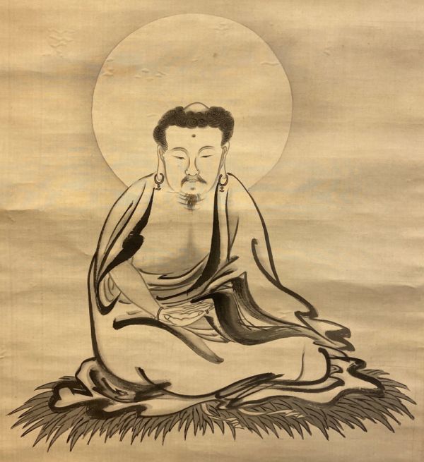 古仏画】河島雪亭(尚明）如来図 絹本 肉筆 検)真言宗 /仏画/仏教美術