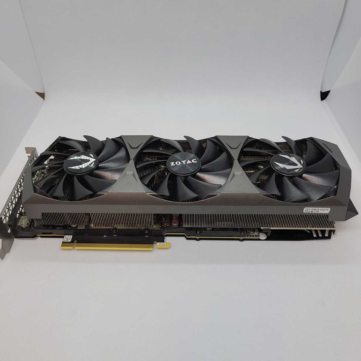 非LHR ZOTAC Geforce RTX3080 TRINITY OC10GB 320BIT GDDR6X 動作確認 