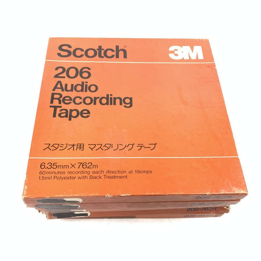 SCOTCH 206 オープンリール 7号 生 テープ 2本セット 003