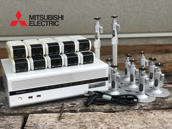 動作良好 初期化済 MITSUBISHI 防犯カメラセット NC-3000(10台