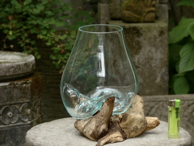 吹きガラスの花瓶、流木台座 花瓶 ガラス 価格.com 安い商品を通販サイトから探す | 流木」の人気