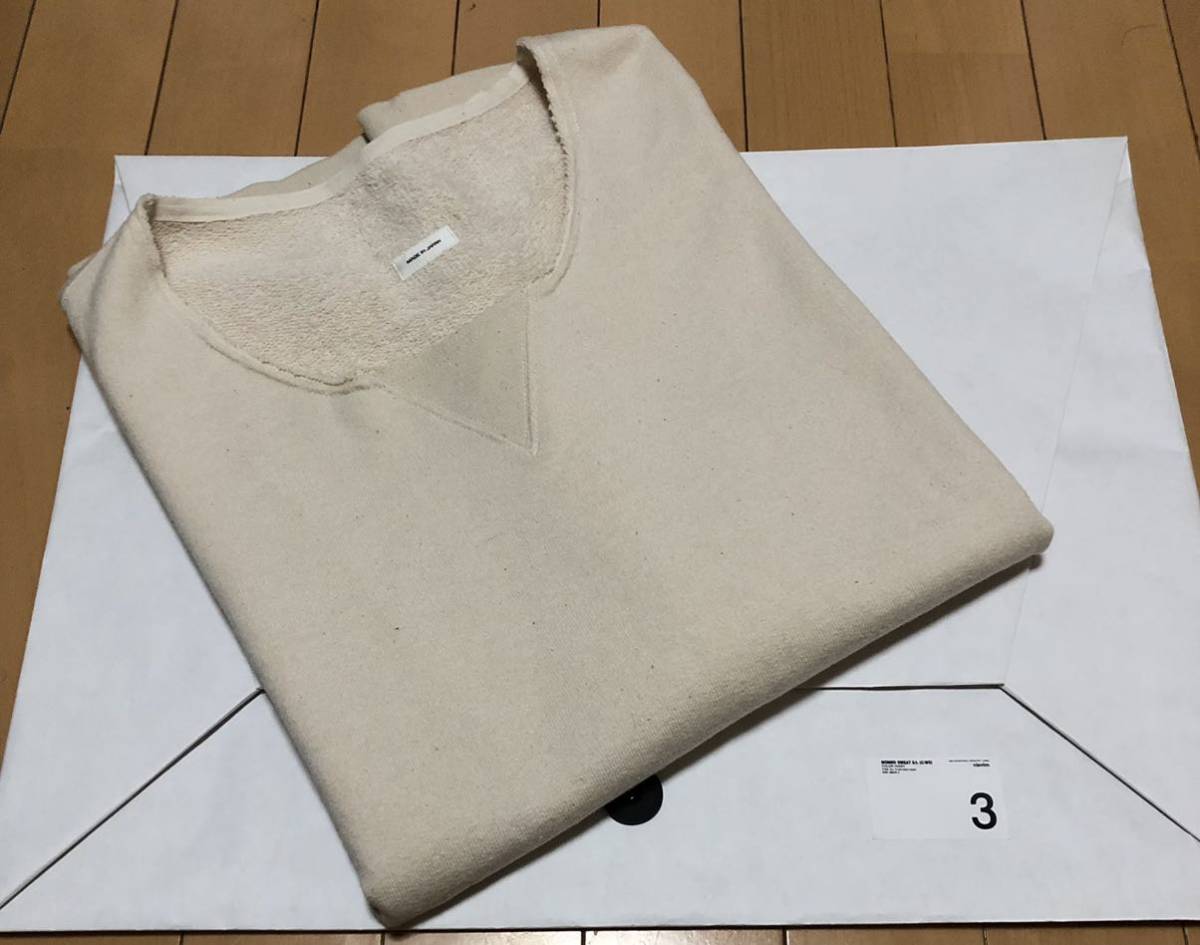 新品未使用visvim 22ss mondo sweat s/l （c/ws）ivory 3 ict 
