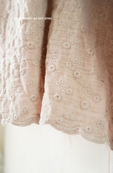 ::::刺繍カフェオレグレーダブルガーゼリボンスリーブプルオーバ::ハンドメイド:: | インド刺繍リボン ブレード 約8.8~9m 送料無料 Dua-アクセサリーパーツショップ