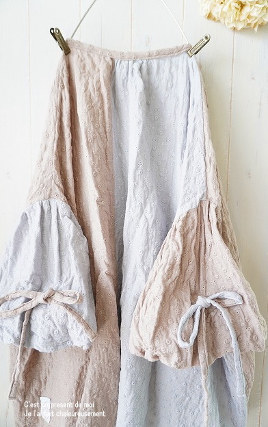 ::::刺繍カフェオレグレーダブルガーゼリボンスリーブプルオーバ::ハンドメイド:: | インド刺繍リボン ブレード 約8.8~9m 送料無料 Dua-アクセサリーパーツショップ