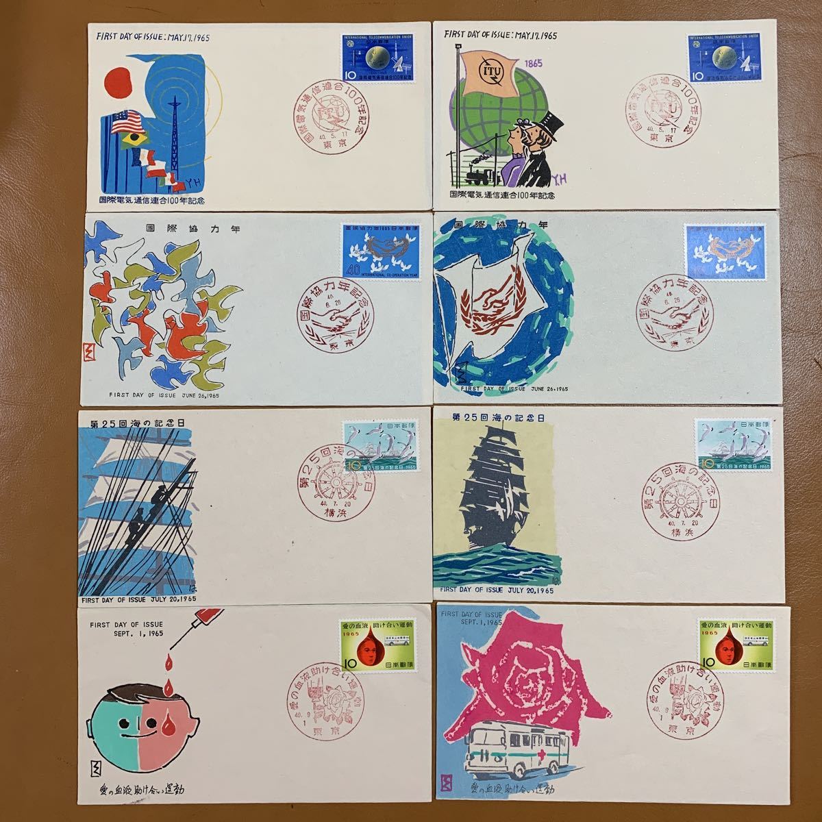 初日カバー 記念郵便切手 色々 1961年~1966年発行 72枚まとめ 解説