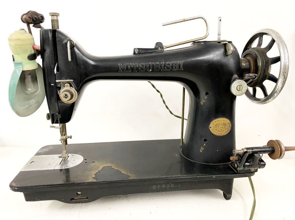 ミシン 三菱 MITSUBISHI 足踏みミシン 昭和レトロ アンティーク