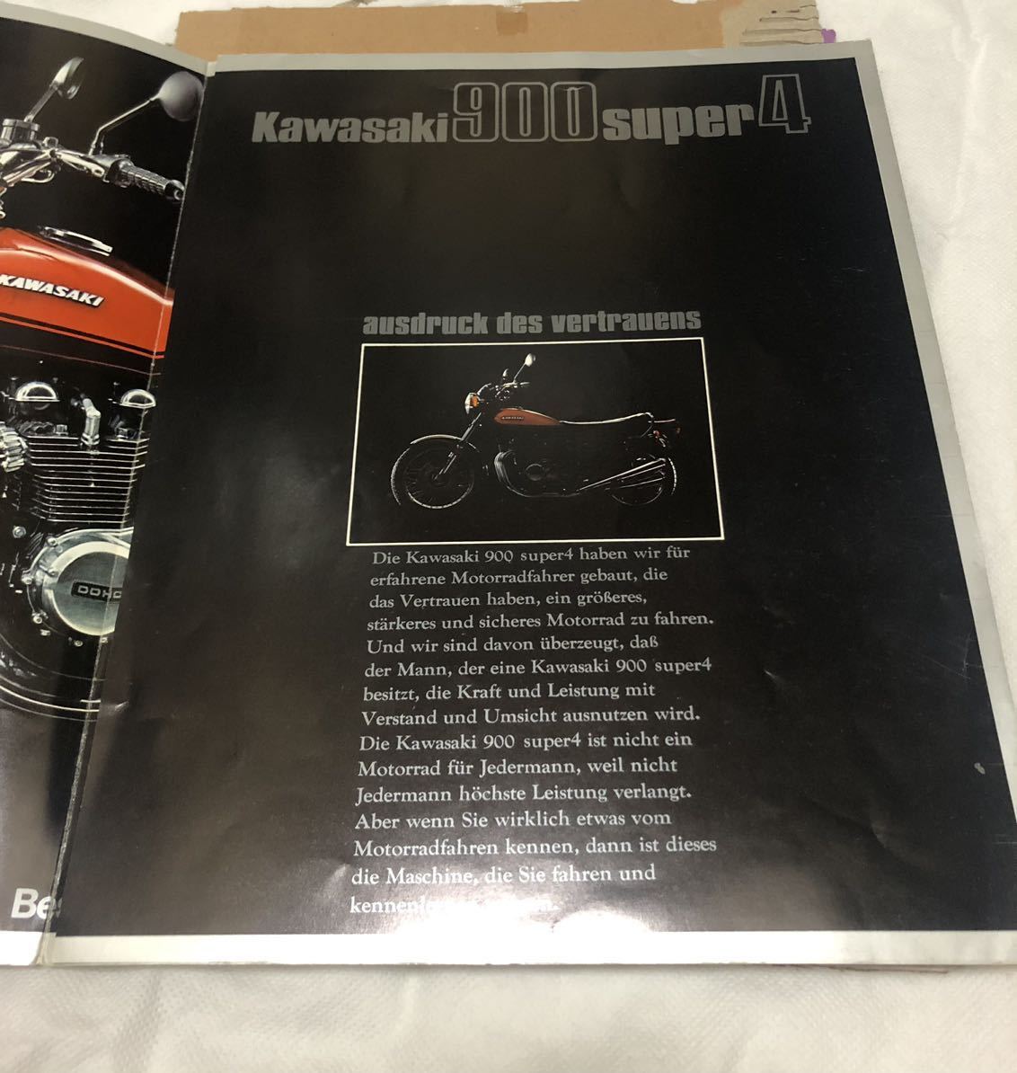 当時物 70sビンテージ 1972 KAWASAKI 900 Super Four Z1 ドイツ語