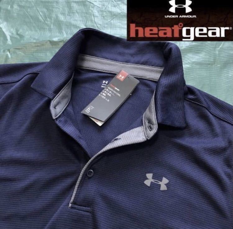 激安大特価，大得価 ♯ 正規品 日本Lサイズ 紺ネイビー アンダーアーマー ゴルフ heatgear 吸汗速乾 半袖ポロシャツ ゴルフ トレーニング ランニング(アンダーアーマー)｜売買されたオークション情報、yahooの商品 シャツ