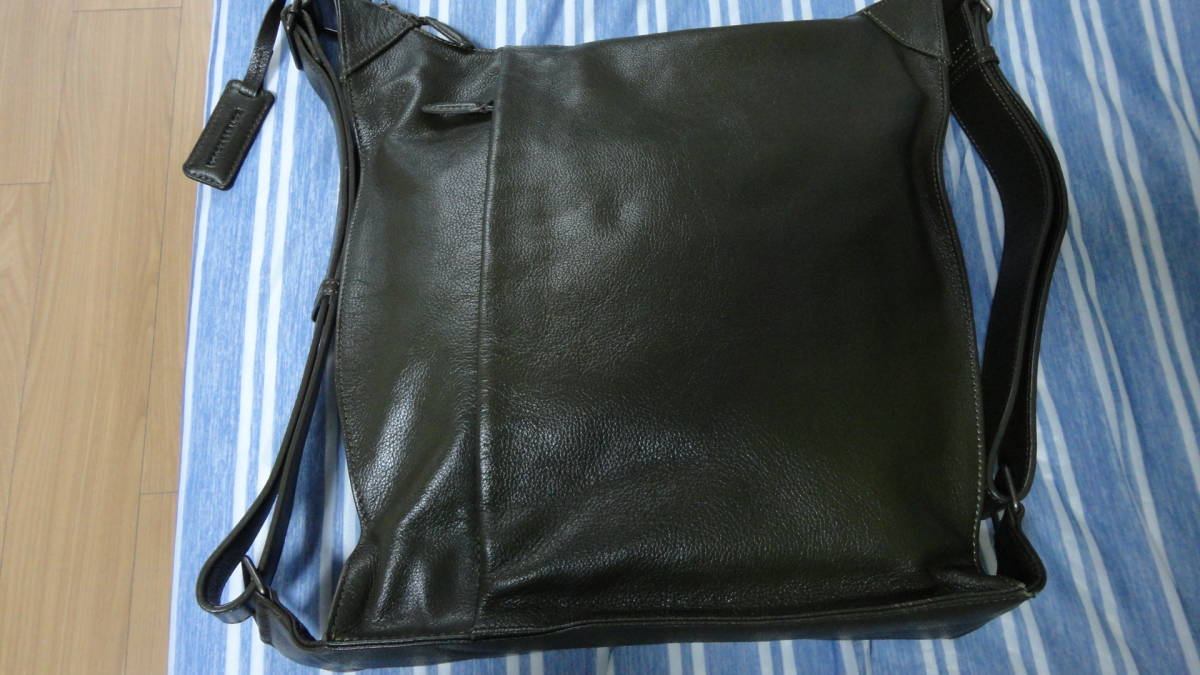 MOTHERHOUSE◆カーフ レザー 本革◆ショルダー バッグ◆