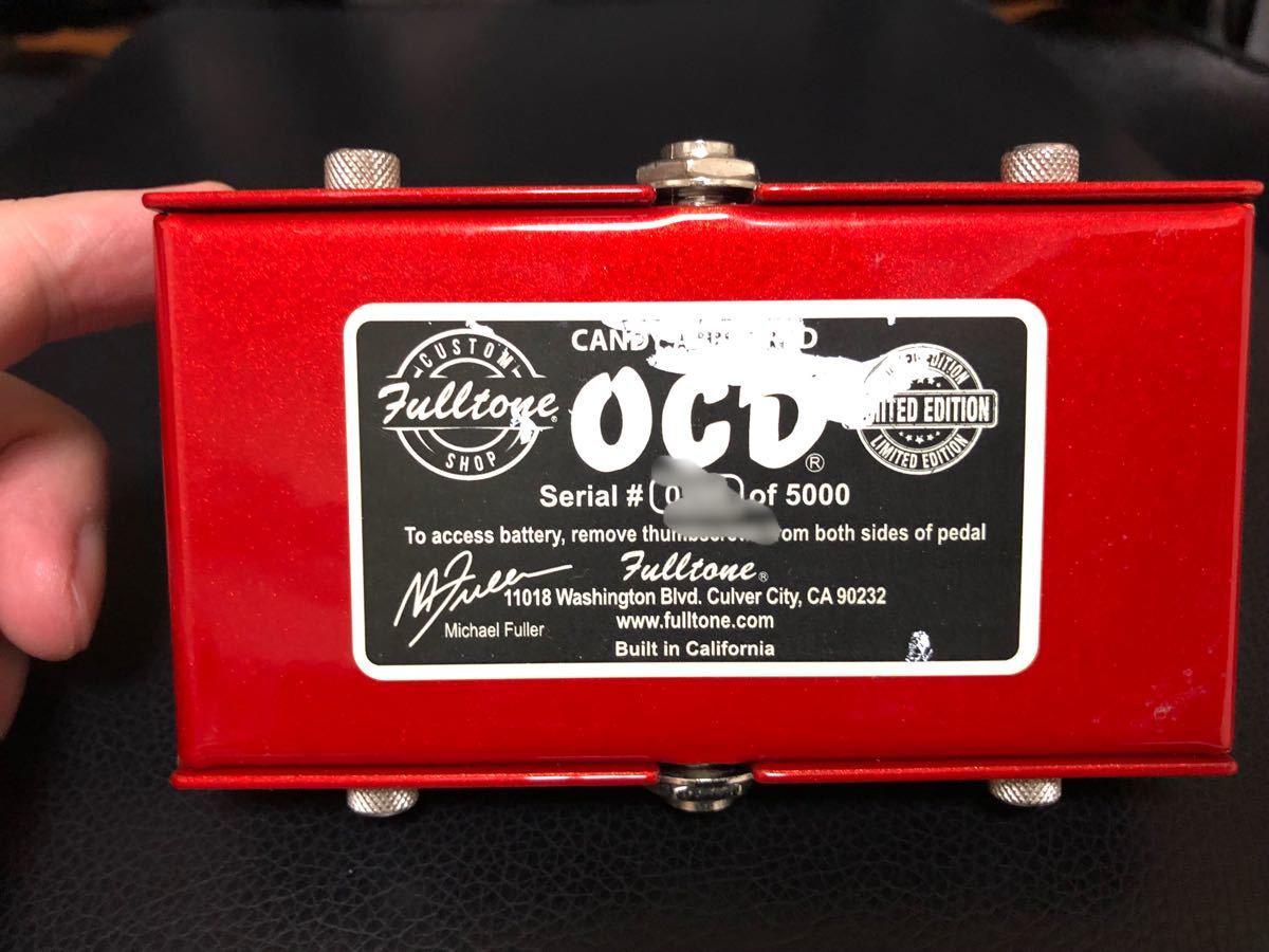 Fulltone Custom Shop Candy Apple Red OCD V2