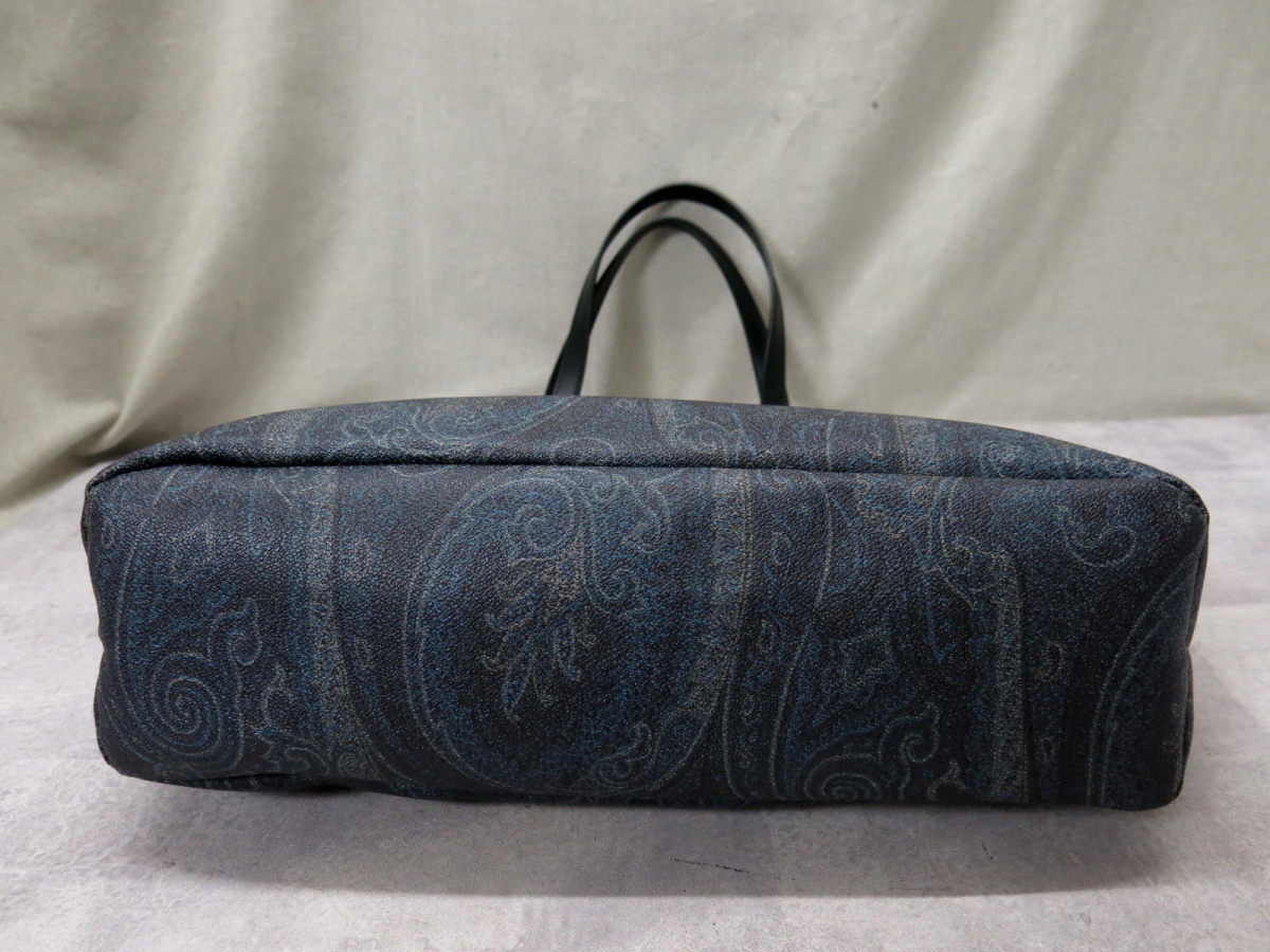 ○未使用○ETRO エトロ○ペイズリー柄○PVC レザー 本革○パピヨン