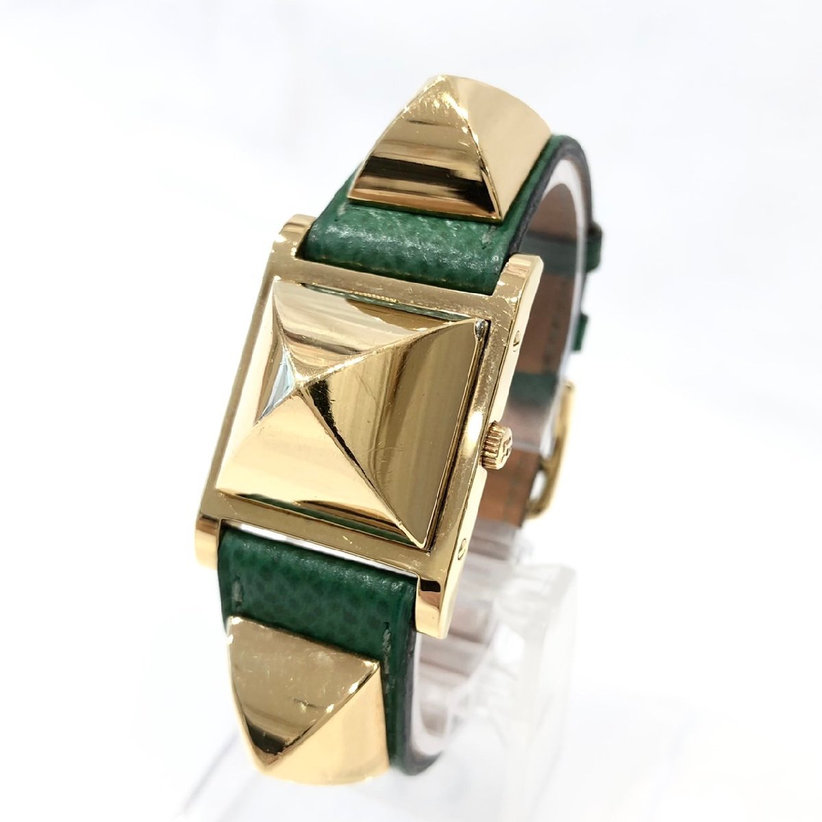HERMES エルメス メドール スタッズ ピラミッド ゴールドカラー