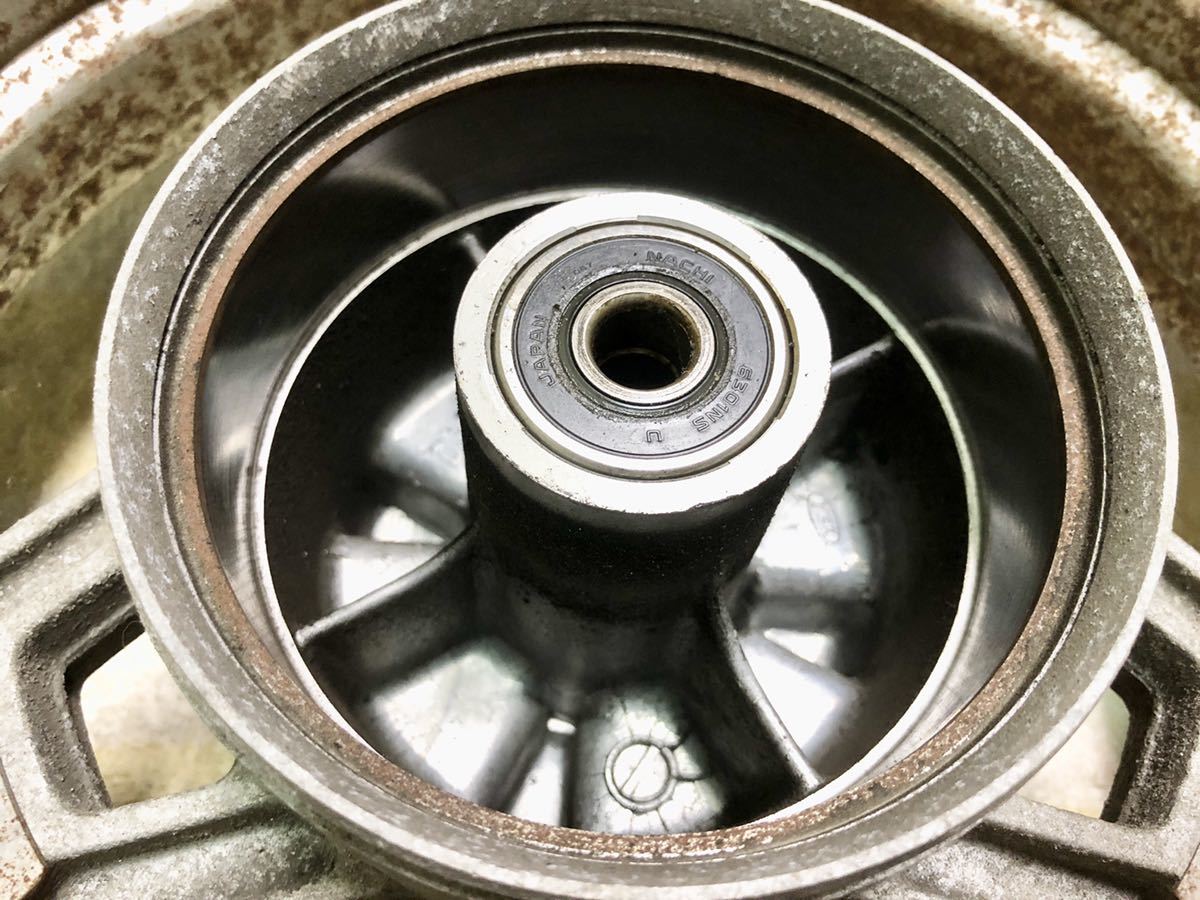 角目シャリー 角シャリ 純正 リア タイヤホイールセット D306 3.50-10 