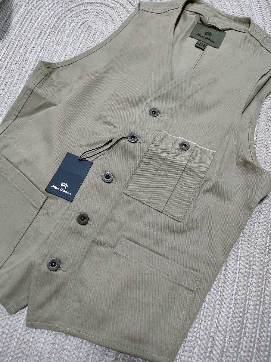 新品 定価26400 ナイジェルケーボン ホスピタル ベスト コットン 48 