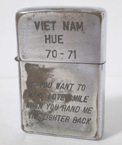 70s Vintage VIETNAM WAR ZIPPO ヌードモデル 70-71 HUE ベトナム 