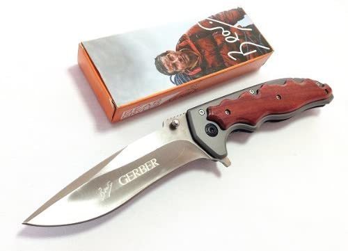☆GERBER ガーバーF64 重厚大型フォールディングナイフ サムスタッド 