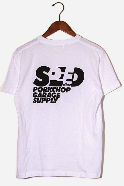 PORKCHOP GARAGE SUPPLY ポークチョップ SPEED SLAVE TEE プリント 