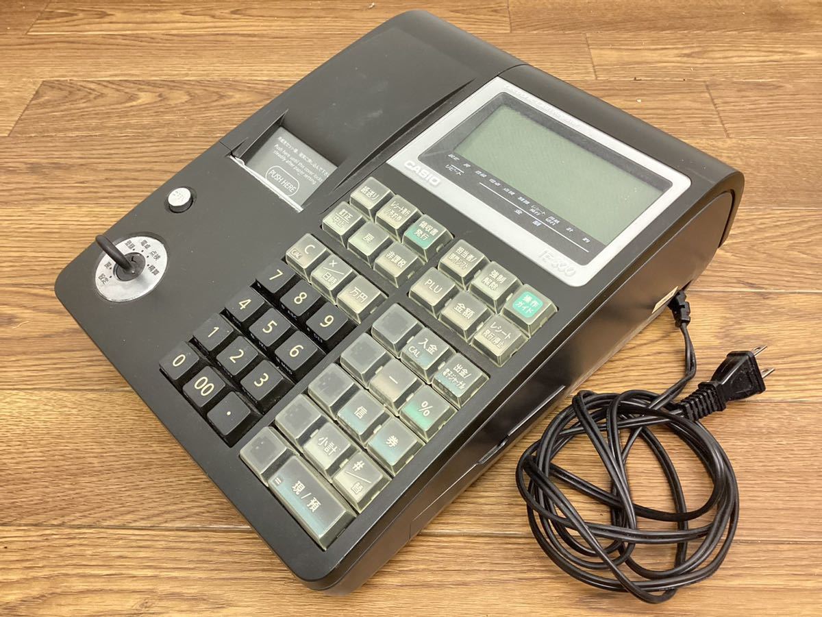 CASIO カシオ TE-300 電子レジスター 店舗用品 レジスター ブラック