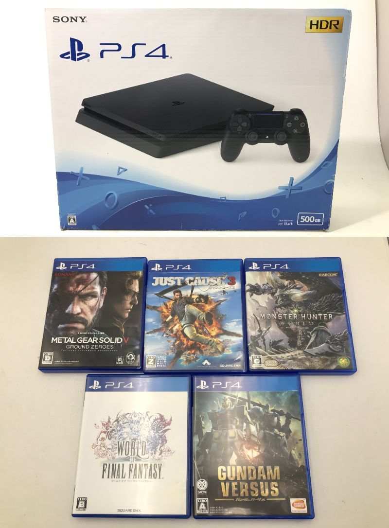 PS4 CUH-2000A500GB動作確認OK＋ソフト＋おまけ 本体 PS4 CUH-2100A 500GB PlayStation 0 ジェット・ブラック メルカリ